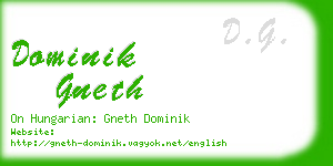 dominik gneth business card